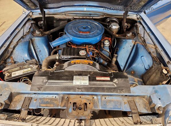 6Y87Z100940 1966 FORD THUNDRBIRD Blue უკანა სალონის ხედი