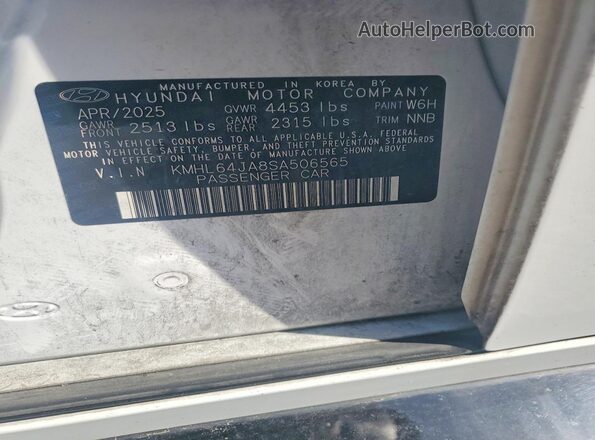 KMHL64JA8SA506565 2025 HYUNDAI SONATA White 