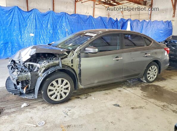 3N1AB7AP9HY382908 2017 NISSAN SENTRA Gray Задня ліва чверть