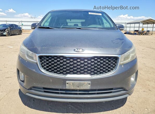 KNDMC5C11G6147008 2016 KIA SEDONA Gray 