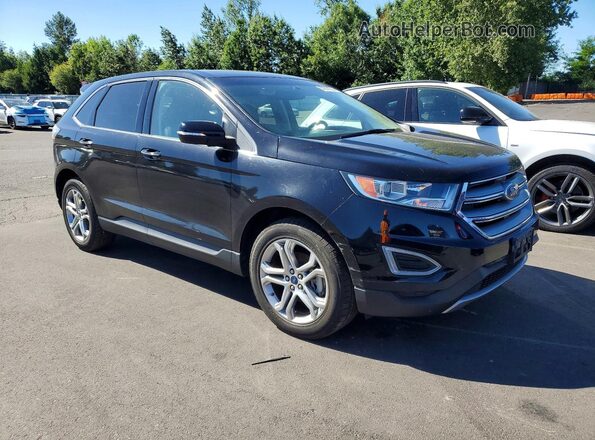 2FMPK3K95JBB68539 2018 FORD EDGE Black წინა ხედი