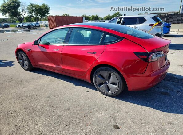 5YJ3E1EBXMF902886 2021 TESLA MODEL Red Հետևի աջ