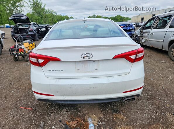 5NPE24AF6HH532457 2017 HYUNDAI SONATA White Սալոնի դիմացի տեսք