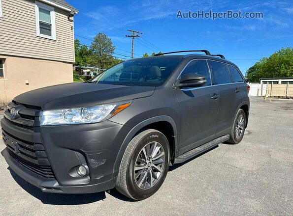 5TDJGRFH7KS073819 2019 TOYOTA HIGHLANDER Gray 