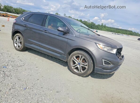 2FMPK4K92HBB12056 2017 FORD EDGE Серый Вид спереди