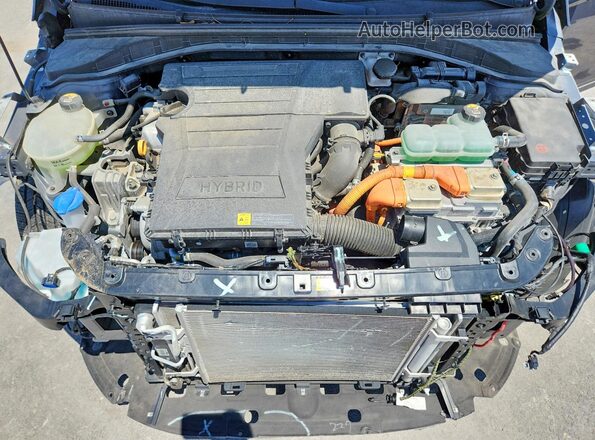 KMHC75LC0KU132338 2019 HYUNDAI IONIQ Charcoal Vista del compartimento del motor