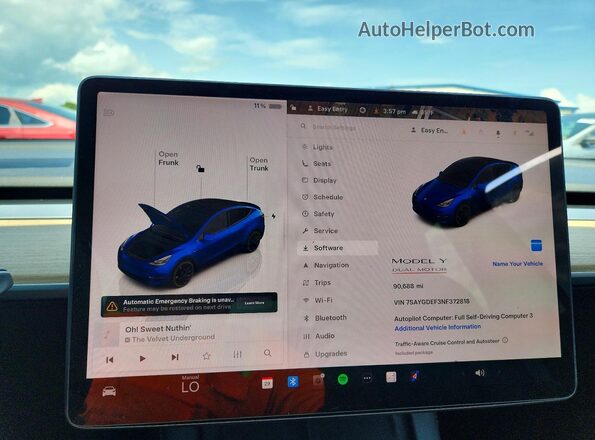 7SAYGDEF3NF372818 2022 TESLA MODEL Blue 