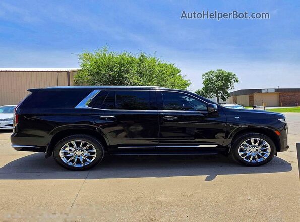 1GYS4CKL6PR510374 2023 CADILLAC ESCALADE Black ძრავის განყოფილების ხედი