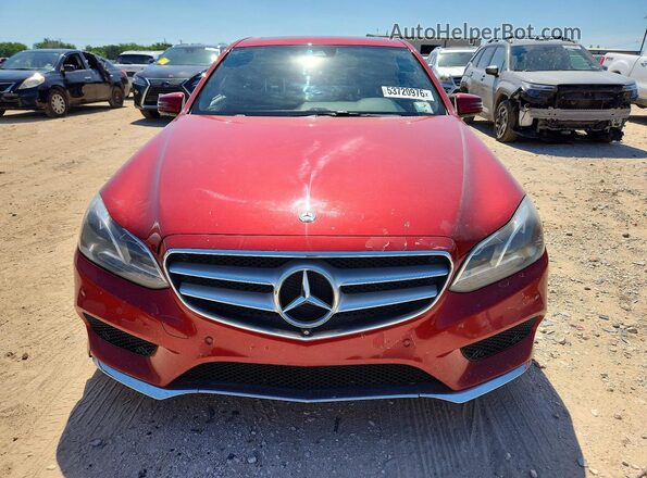 WDDHF5KB9GB256994 2016 MERCEDES-BENZ E Red 