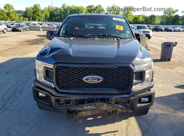 1FTEX1EP7JFA85012 2018 FORD F150 Black Հետևի տեսք