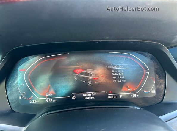 5UXCR4C03N9K04928 2022 BMW X5 Белый Вид панели приборов