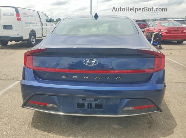 5NPEG4JA3MH128256 2021 HYUNDAI SONATA Синий Вид салона спереди