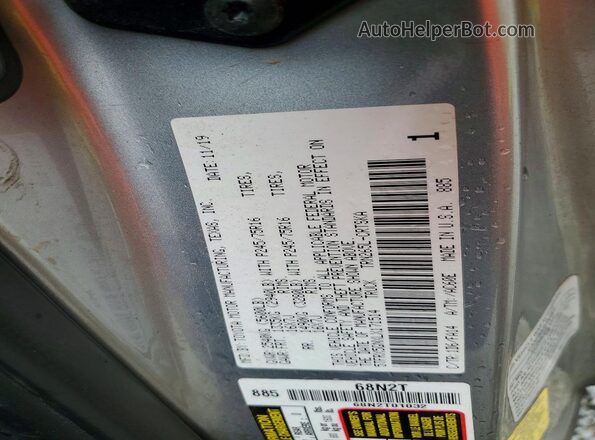 5TFRX5GNXLX171514 2020 TOYOTA TACOMA Silver VIN sticker view
