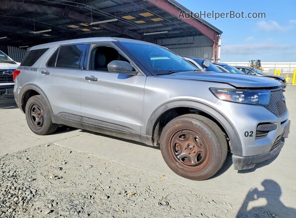 1FM5K8AB4MGA65652 2021 FORD EXPLORER Silver Widok z przodu