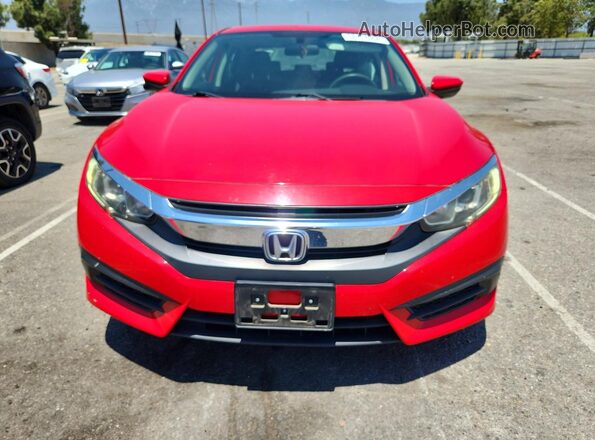 2HGFC2F76GH527632 2016 HONDA CIVIC Red Вид ззаду