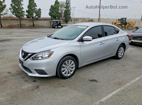 3N1AB7APXKY372167 2019 NISSAN SENTRA Silver Tył lewy
