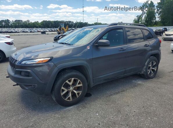 1C4PJMBX9JD610454 2018 JEEP CHEROKEE Gray Tył lewy