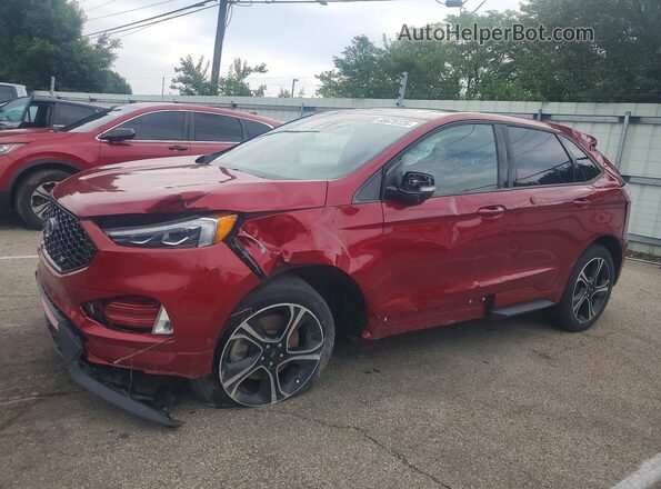2FMPK4AP6KBB28171 2019 FORD EDGE Красный Задняя левая четверть