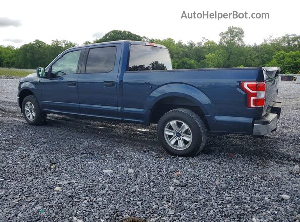 1FTEW1C51JFC66093 2018 FORD F150 Blue Задня права чверть