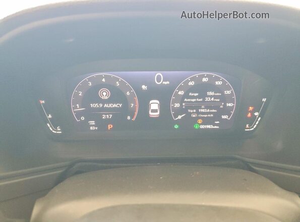 1HGCY1F26TA018393 2026 HONDA ACCORD Gray Widok zestawu wskaźników