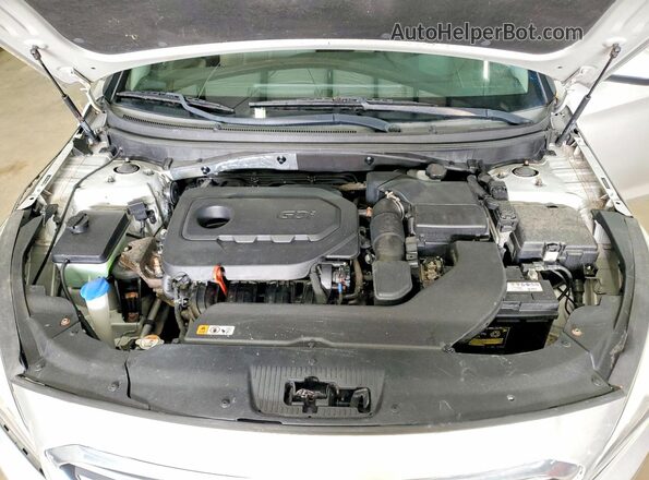 5NPE24AF2GH387190 2016 HYUNDAI SONATA Silver ძრავის განყოფილების ხედი