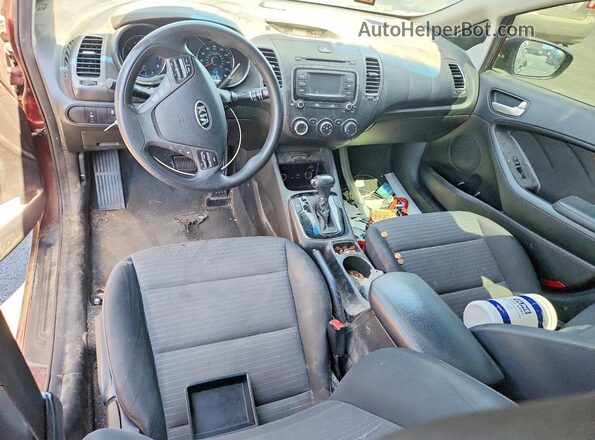 3KPFL4A75HE147003 2017 KIA FORTE Maroon Instrument cluster view