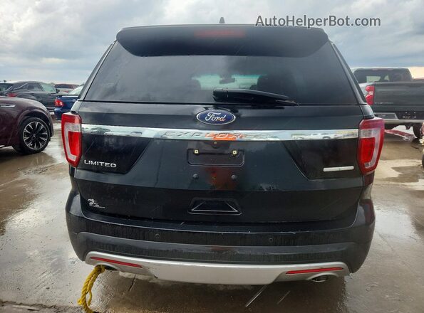 1FM5K7F81GGC85794 2016 FORD EXPLORER Black Widok wnętrza z przodu