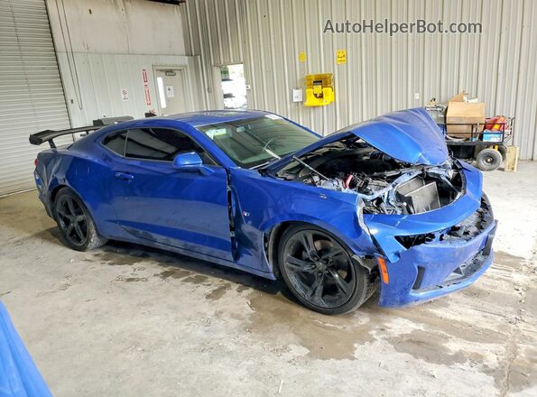 1G1FB1RX8K0155384 2019 CHEVROLET CAMARO Blue Widok z przodu