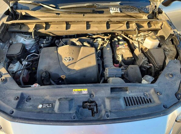 5TDCZRAH1NS550632 2022 TOYOTA HIGHLANDER Silver Вид підкапотного простору