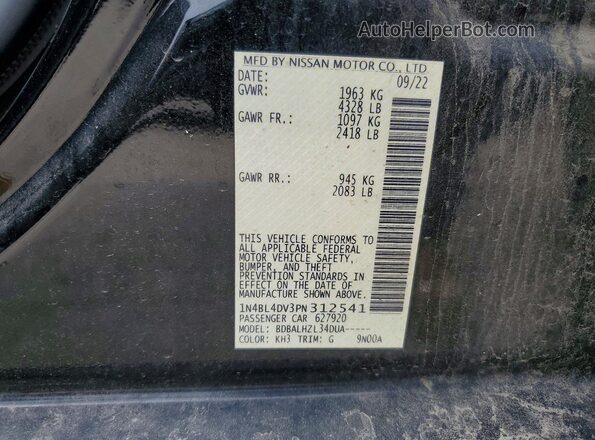 1N4BL4DV3PN312541 2023 NISSAN ALTIMA Black 