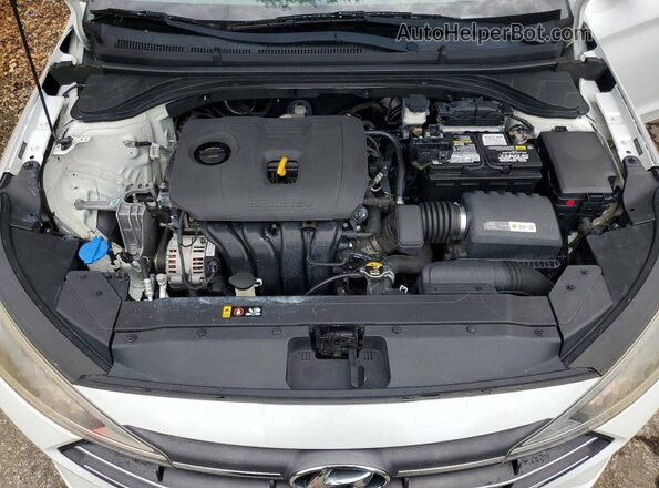5NPD84LF5KH416987 2019 HYUNDAI ELANTRA White Vista del compartimento del motor