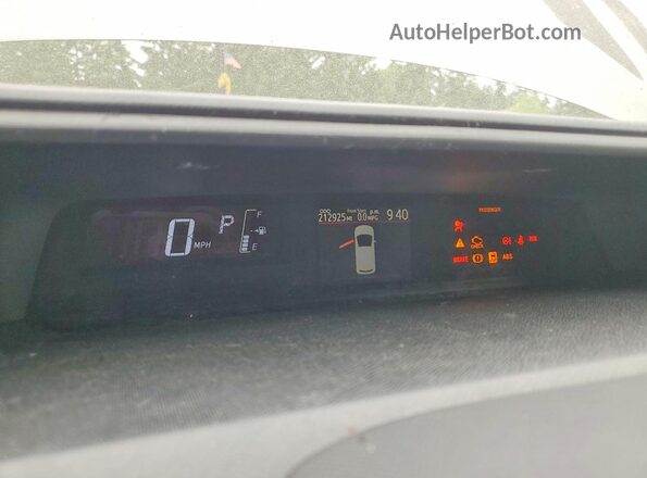 JTDKDTB35G1133069 2016 TOYOTA PRIUS Gray Vista de los asientos traseros