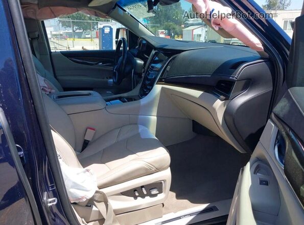 1GYS4CKJ2KR103353 2019 CADILLAC ESCALADE Blue Հետևի տեսք