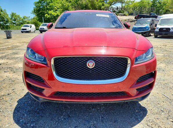 SADCK2BN1HA885377 2017 JAGUAR F-PACE Red უკანა ხედი