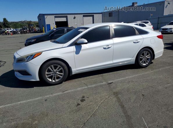 5NPE24AF3HH470242 2017 HYUNDAI SONATA White Trasero izquierdo