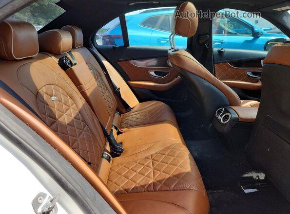 55SWF4JB8HU226539 2017 MERCEDES-BENZ C White Rear interior view