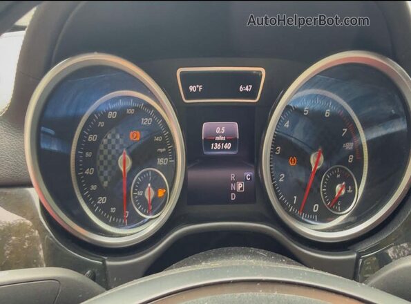 4JGED6EB4HA061585 2017 MERCEDES-BENZ GLE Белый Вид щитка приборов