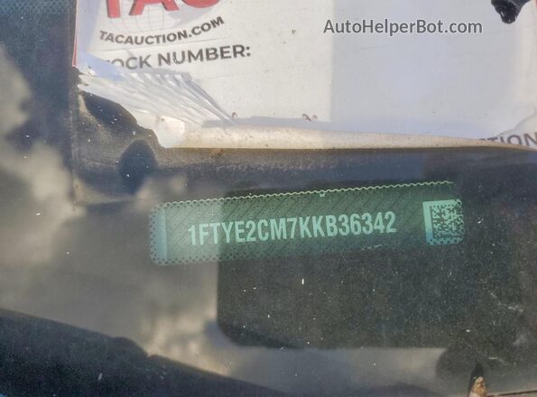 1FTYE2CM7KKB36342 2019 FORD TRANSIT White Панорамний вид салону 360°