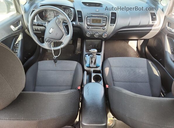 3KPFK4A78HE119103 2017 KIA FORTE Black ხელსაწყოთა პანელის ხედი