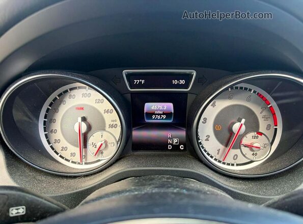 WDCTG4EB6GJ235494 2016 MERCEDES-BENZ GLA White Vista del cuadro de instrumentos