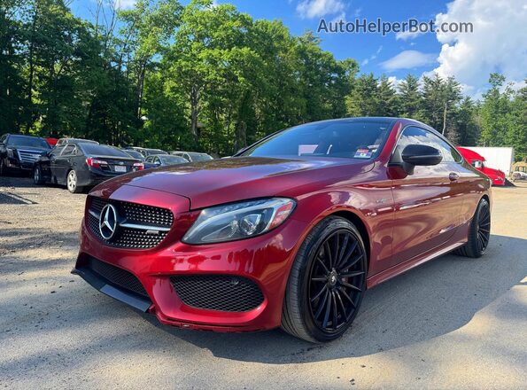 WDDWJ6EB1HF479421 2017 MERCEDES-BENZ C Red 