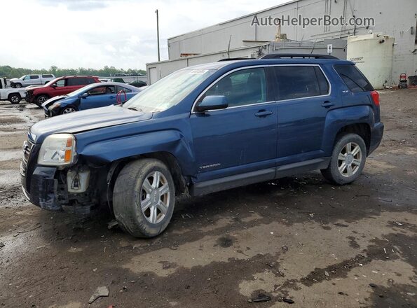 2GKFLTEK0G6332121 2016 GMC TERRAIN Blue Հետևի ձախ