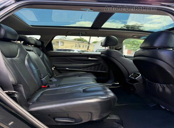 5NMS5CAA0LH250328 2020 HYUNDAI SANTA FE Black Вид задньої частини салону