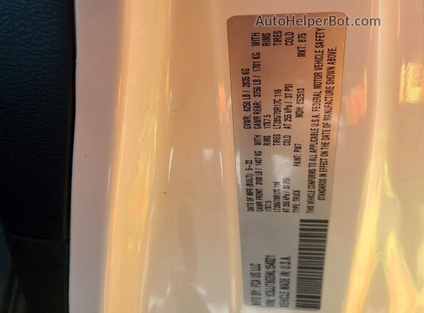 1C6JJTBG5NL154021 2022 JEEP GLADIATOR Белый 