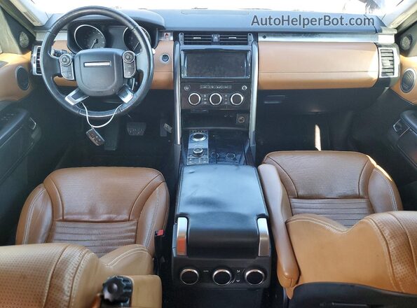 SALRTBBV4HA015246 2017 LAND ROVER DISCOVERY Black Vista del cuadro de instrumentos