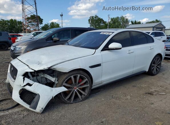 SAJBM4BV8HCY38219 2017 JAGUAR XF White Tył lewy