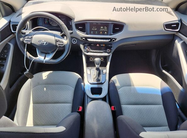 KMHC75LC0KU132338 2019 HYUNDAI IONIQ Charcoal Vista del cuadro de instrumentos