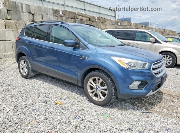 1FMCU9HD3JUA89873 2018 FORD ESCAPE Синий Вид спереди