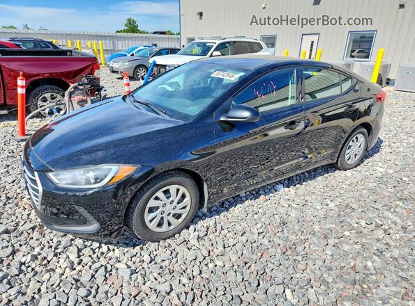 5NPD74LF5JH316096 2018 HYUNDAI ELANTRA Black 
