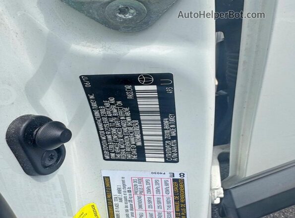 NMTKHMBX0JR023438 2018 TOYOTA C-HR Белый Вид задней части салона